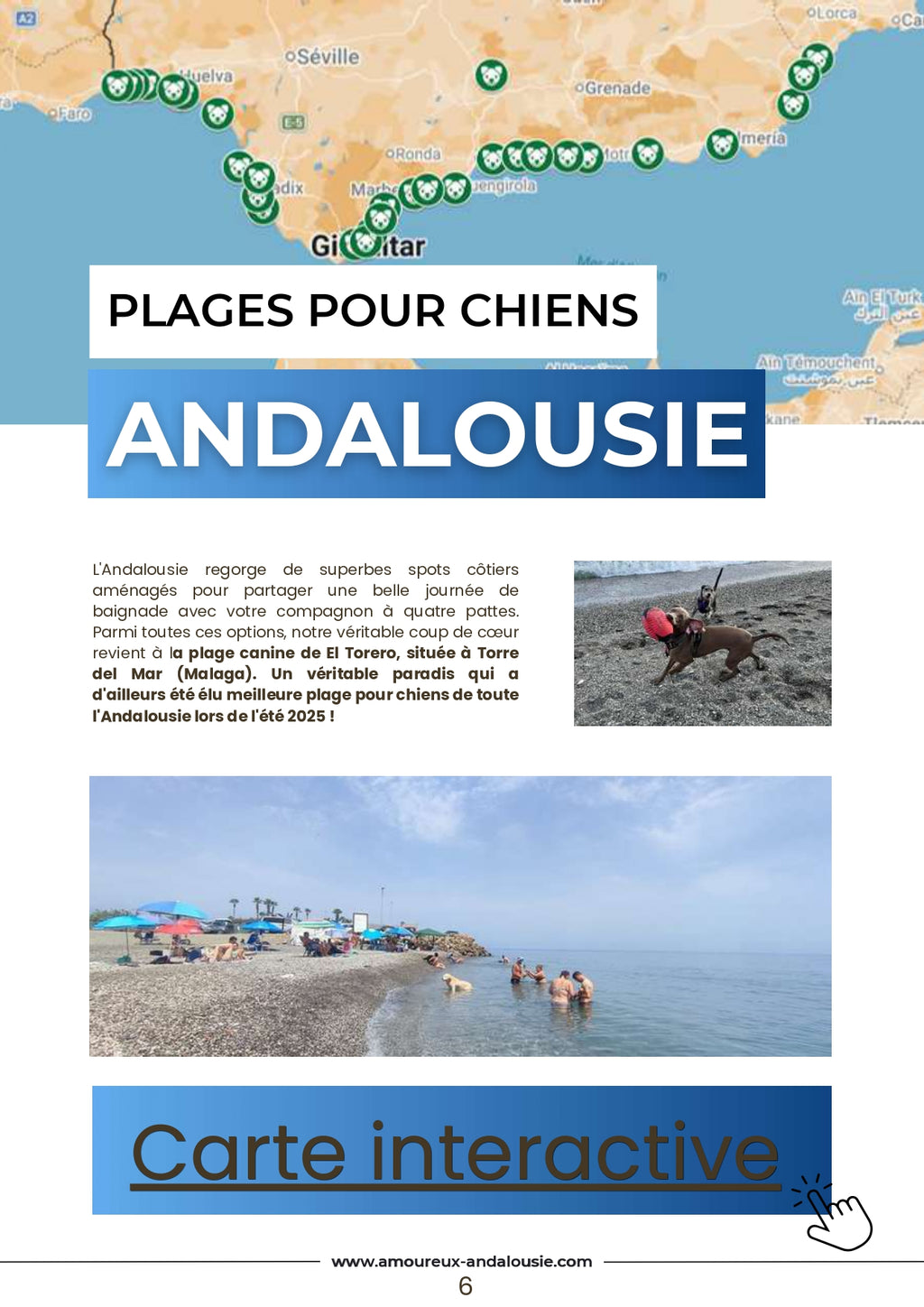 Suivez le Guide ! Plages pour chiens en Andalousie — Guide voyage 2026 Gratuit
