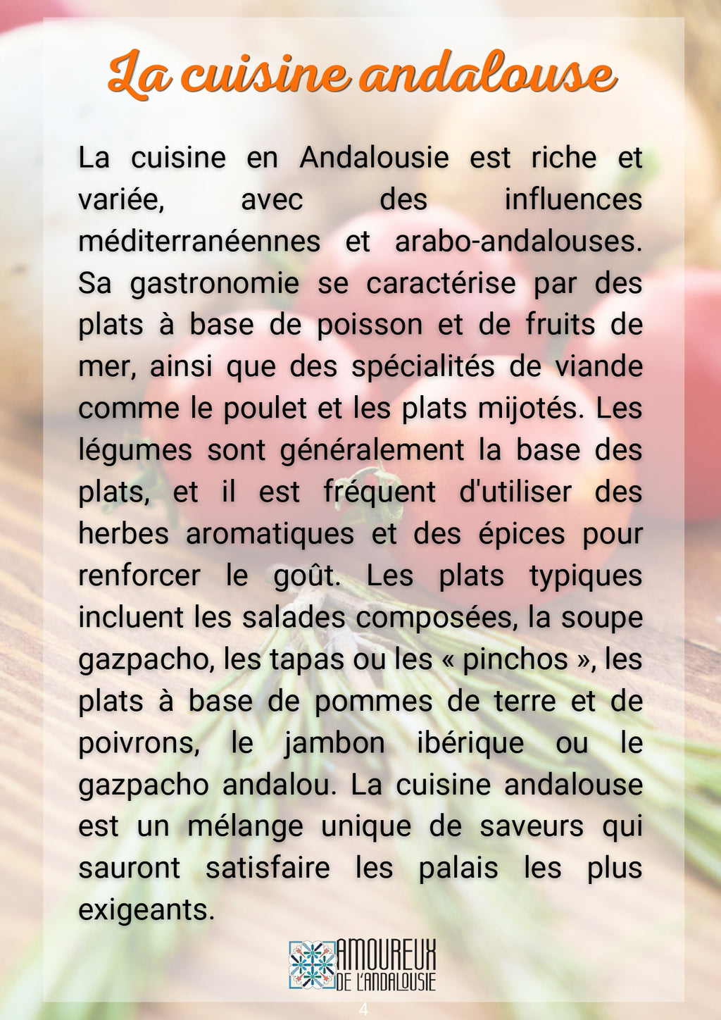 Suivez le Guide ! Suivez le Chef en Andalousie